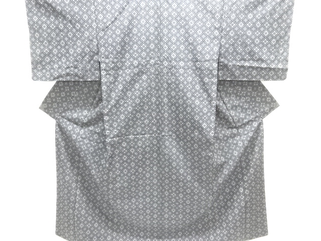 JAPANESE KIMONO / NISHIJIN DENSHO TSUMUGI / WOVEN FLOWER RHOMBUS